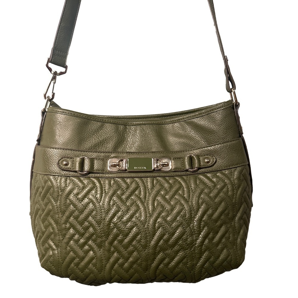 NWOT ROSETTI Olive Green Quilted Faux Leather Crossbody Bag